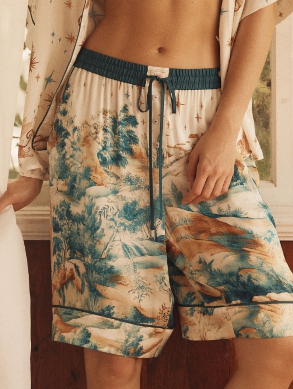 Anthropologie • Lyrebird Bermuda Sleep Pajama Shorts